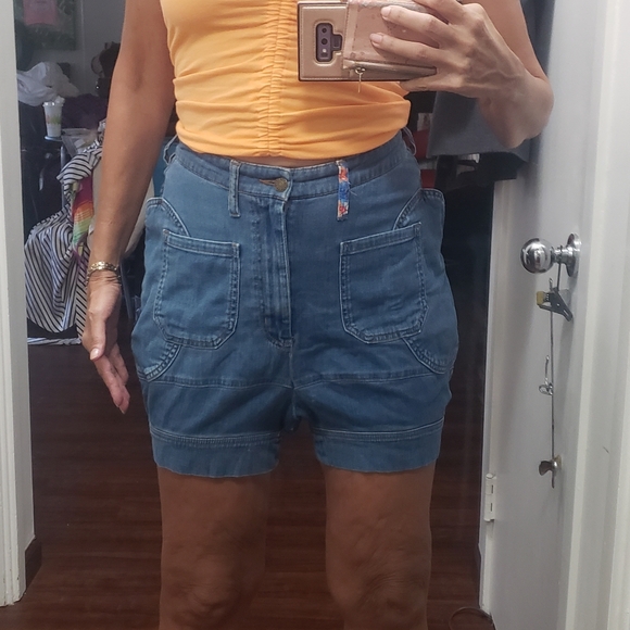 Issey Miyake x Chisato Tsumori Vtg Baggy Drop Crotch harem cuffed denim short 10 - Picture 2 of 14